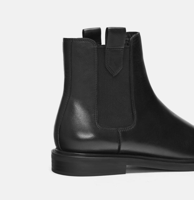 Bottes plates en cuir type Martin