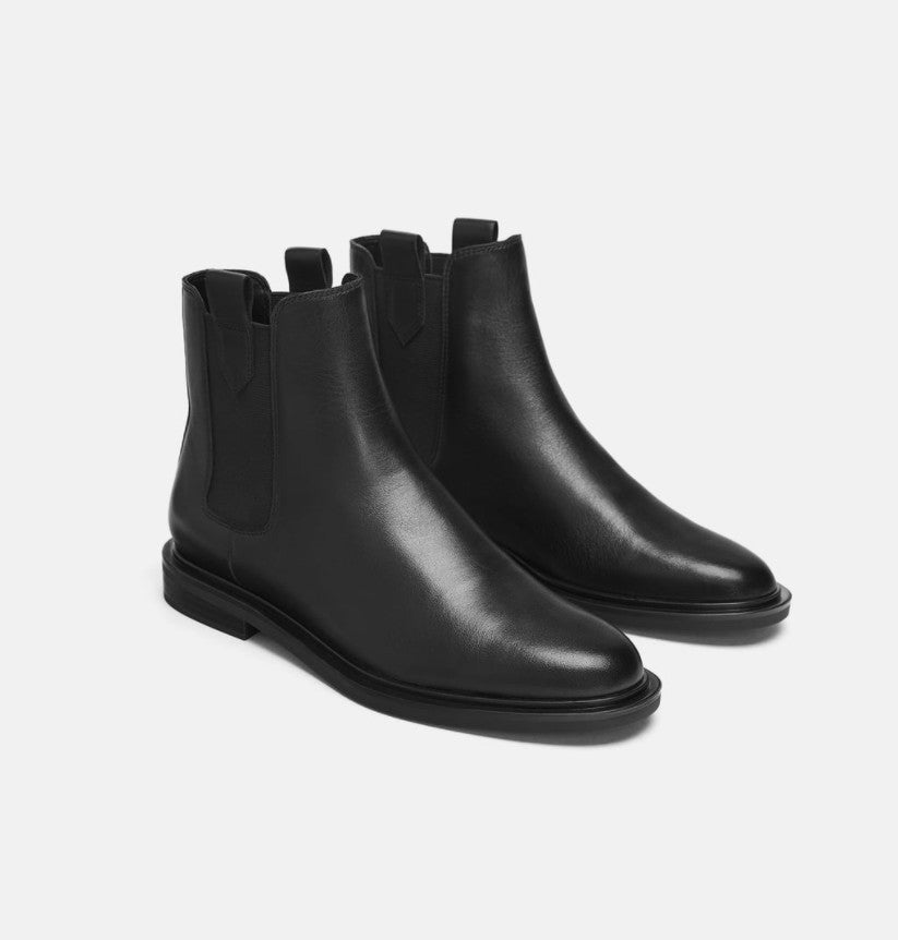 Bottes plates en cuir type Martin