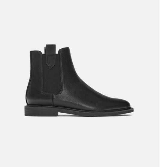 Bottes plates en cuir type Martin